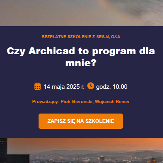 Wydarzenie EventBIM - Czy Archicad to program dla mnie?