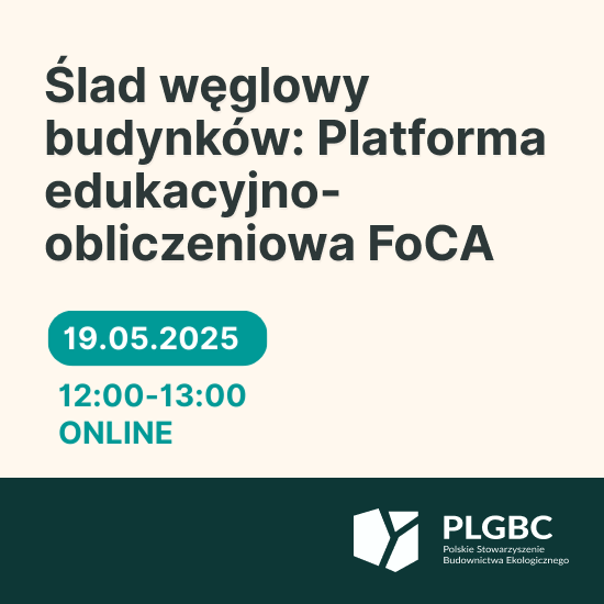 Wydarzenie EventBIM - Ślad węglowy budynków: Platforma edukacyjno-obliczeniowa FoCA