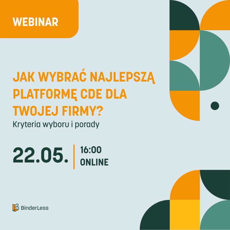 Wydarzenie EventBIM - Jak wybrać najlepszą platformę CDE dla Twojej firmy?