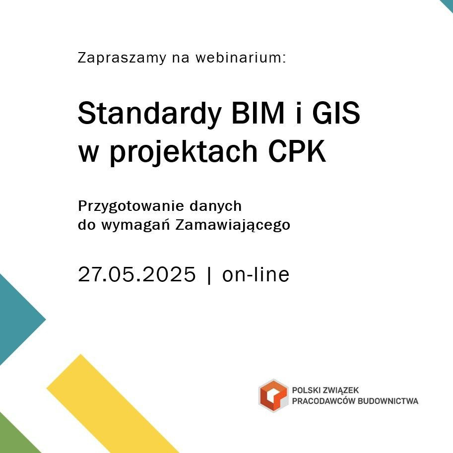 Wydarzenie EventBIM - Standardy BIM i GIS w projektach CPK - przygotowanie danych do wymagań Zamawiającego