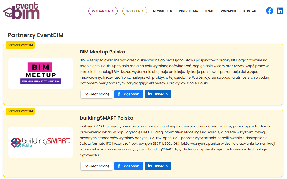 Organizatorzy EventBIM