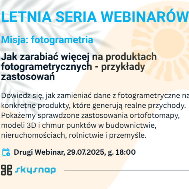 Wydarzenie EventBIM - Jak zarabiać więcej na produktach fotogrametrycznych – przykłady zastosowań