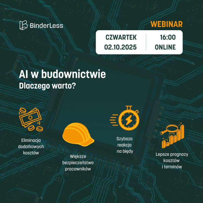 Wydarzenie EventBIM - AI w budownictwie - jak sztuczna inteligencja zmienia reguły gry w branży?