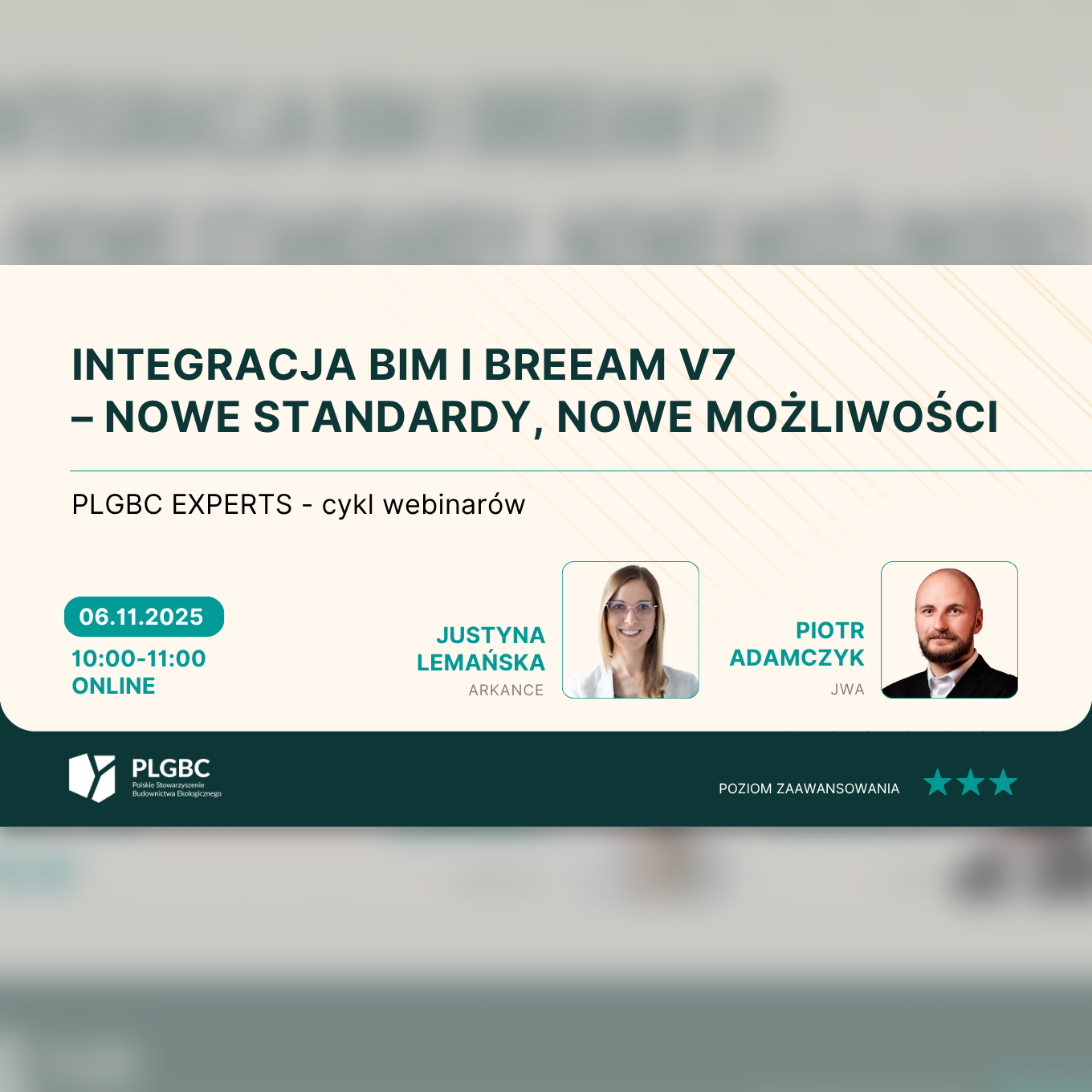 Wydarzenie EventBIM - Integracja BIM i BREEAM v7 – nowe standardy, nowe możliwości
