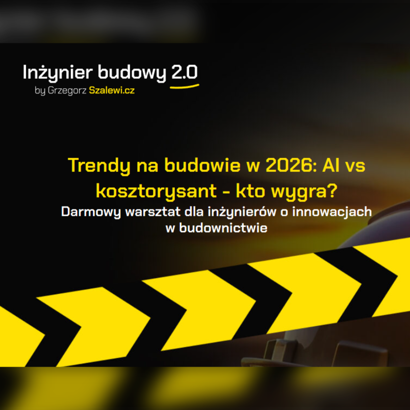 Wydarzenie EventBIM - Trendy na budowie w 2026: AI vs kosztorysant - kto wygra?