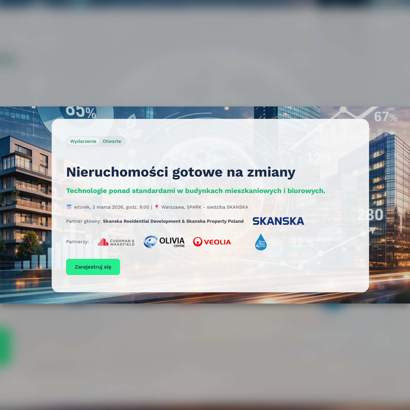 Wydarzenie EventBIM - Nieruchomości gotowe na zmiany – Technologie ponad standardami w budynkach mieszkaniowych i biurowych