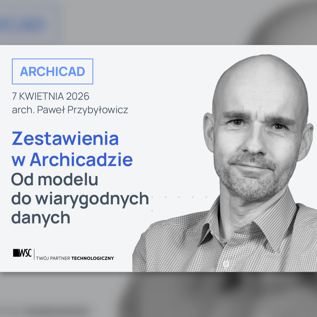 Wydarzenie EventBIM - Zestawienia w Archicadzie – od modelu do wiarygodnych danych