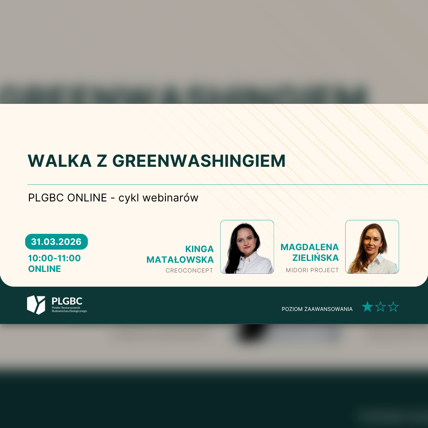 Wydarzenie EventBIM - Webinar PLGBC: Walka z greenwashingiem